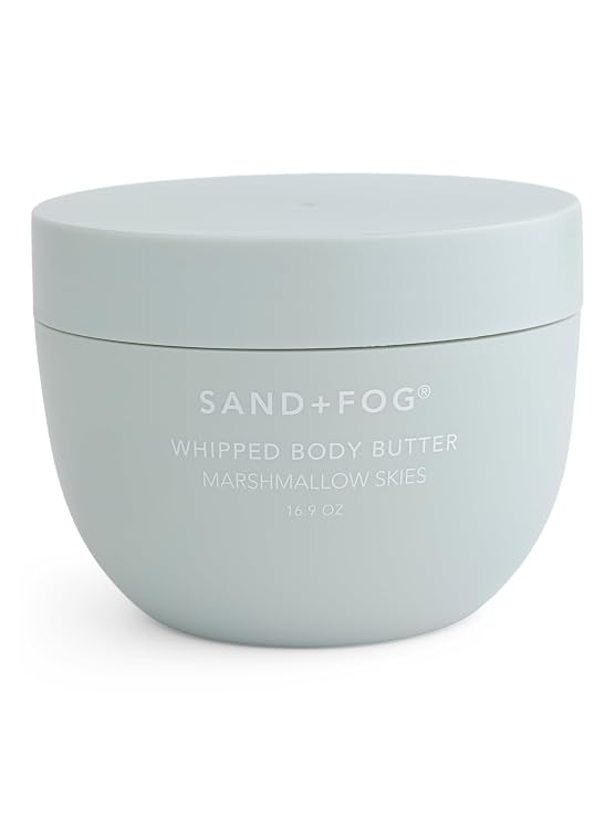 Sand + Fog Marshmallow Skies Whipped Body Butter, Luxurious Moisturizer, 16.9 Oz