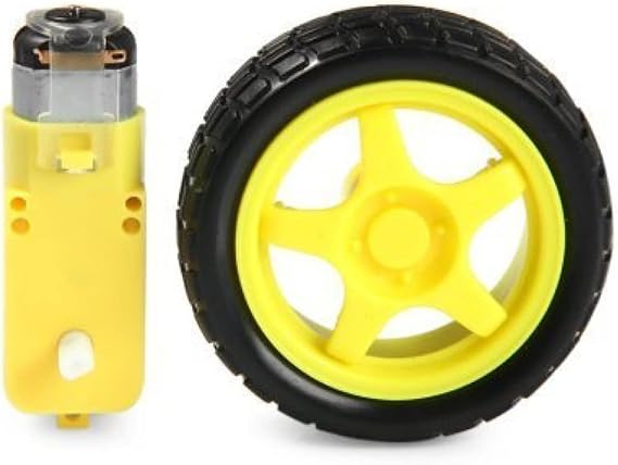 Arduino Motor Ve Tekerlek Seti 4 Adet Motor 4 Adet Tekerlek