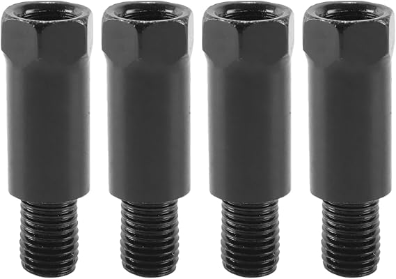 4pcs M10x1.25 Mirror Risers Motorbike Mirror Extenders Mirrors Adapter Height Adjustment LH RH Thread