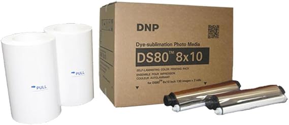 DNP DS80 8x10" Dyesub Printer Media Kit, 260 Glossy Prints