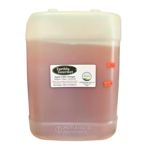 Raw Organic Apple Cider Vinegar - 2.5 Gallons