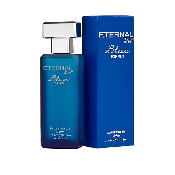 Eternal Love Elegance for Men - Long Lasting Eau de Parfum Spray - Clean Masculine Floral Aquatic Fragrance with Jasmine & Musk - Summer Scent -