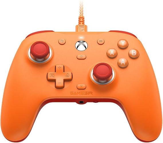 GameSir G7 SE Wired Controller for Xbox Series X|S, Xbox One & Windows 10/11, Plug and Play Gaming Gamepad with Hall Effect Joysticks/Hall Trigger, 3.5mm Audio Jack - Orange