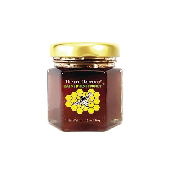Tualang Red Honey 1.8oz (TA 10+, Pollen Count 3.2M+, Pollen Variety 100+) Moderate Choice for Health Maintenance, Wild-ripening on 250ft Treetop, Raw, Unpasteurised, Unfiltered
