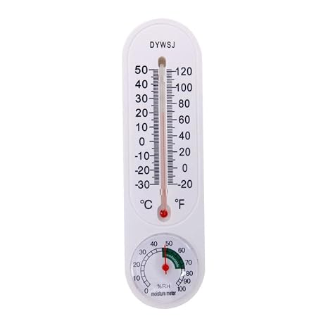 Accurate Room Thermometer Indoor and Outdoor, Wall Thermometer Humidity Meter,
