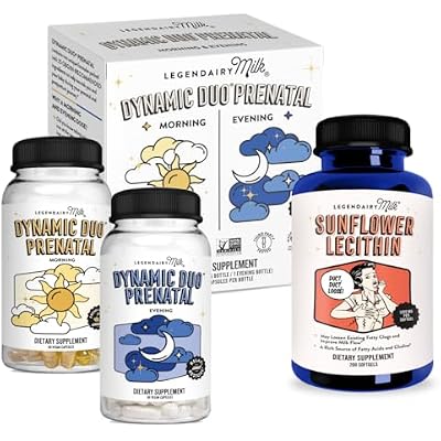 Legendairy Milk Prenatal Vitamin  Sunflower Lecithin Bundle for Pregnancy & Lactation Support