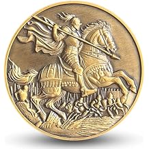 Courage and Strength Christian Challenge Coin with Joshua 1:9 Inscription Bible Verses Pocket Token