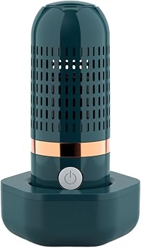 Wireless Fruit & Vegetable Cleaner with Ozone Sterilization, 4400mAh Rechargeable Portable Food Purifier, ABS Compact Design for Kitchen Travel - Dark Green/Lemon Yellow Dark Green