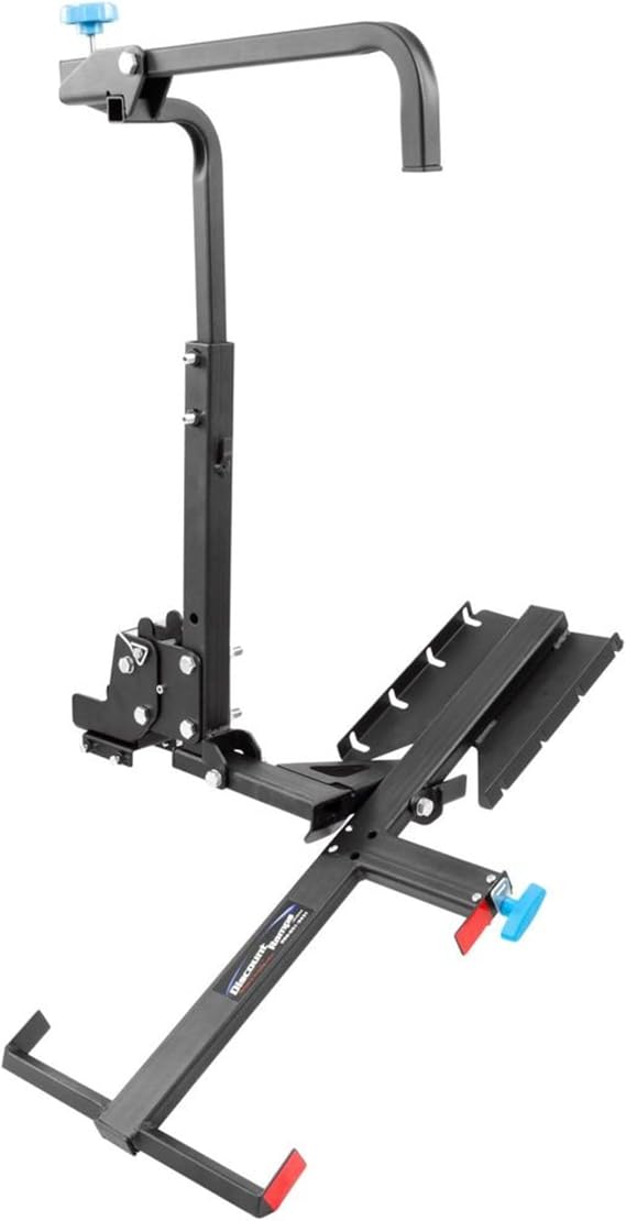 Silver Spring Foldable Manual Wheelchair Carrier Platform with Hitch Ball Mount, and Tilt Feature for Easy Roll-On Loading, 100 lb. Weight Capacity