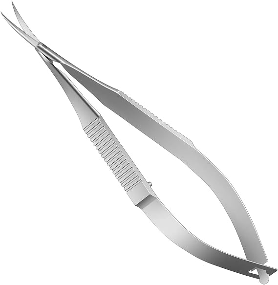 Cuticle Scissors Extra Fine Curved Nail Scissors Professional Precise Pointed Tip Grooming kit for Eyebrow Eyelash Finger Toe Nail Care