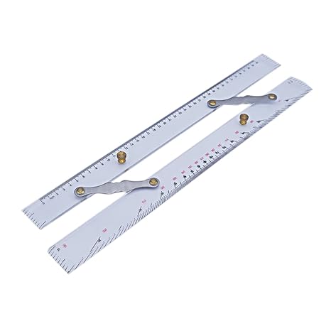 Marine Navigation Plotter Parallel Ruler Navigation Parallel Ruler for-Boat Sea Chart Measuring Divider