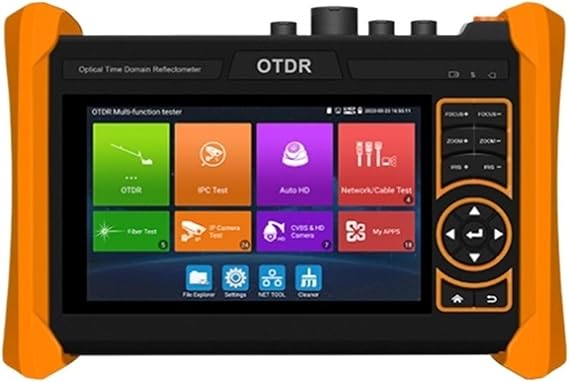 4K CCTV IPC Tester Monitor 5.4 Inch OTDR Camera Tester 1310nm/1550nm With VFL OPM LS OTDR IPC Tester Fiber Optic Tester,One-Click Detection(MT-6500 (28 26dB))