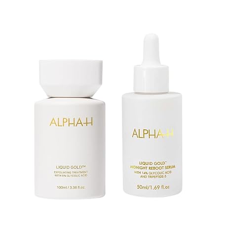 Alpha-H Liquid Gold and Midnight Reboot Serum Bundle