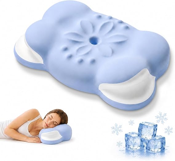 Memory Foam Cervical Neck Pillow for Side and Back Sleepers