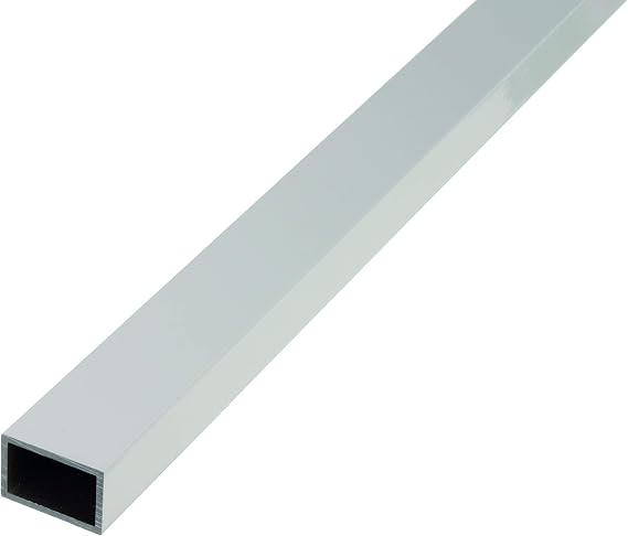 GAH Alberts 471705 Rectangular Tubing 1000 x 50 x 20 x 2 mm Stainless Aluminium Silver