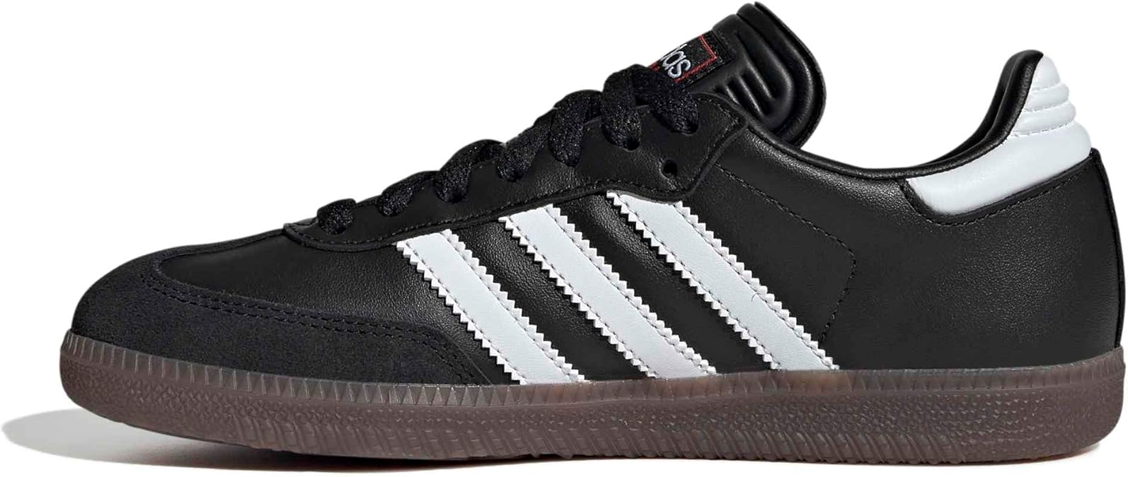adidas Originals Women's Samba OG Sneakers, Black/White/Gum, 4 Big Kid