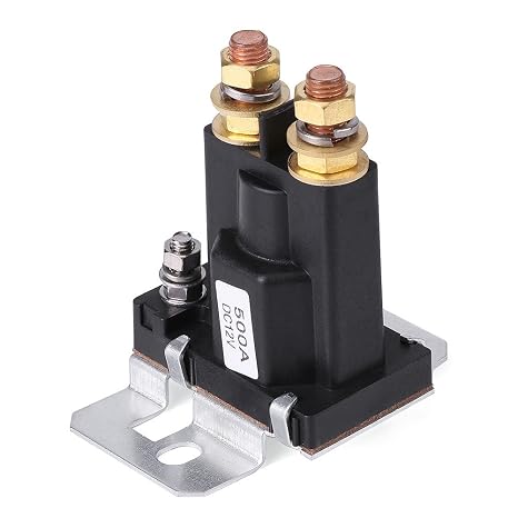 AUNMAS 500A DC 12V Solenoid Relay for Auto Truck Boat RV