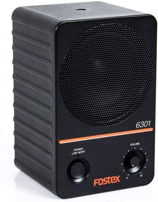 Fostex 6301NE Power Active Monitor Single with Electronic Balance, Black