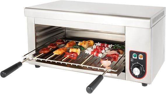 Electric Cheese Melter Grill,1500WGrill Electric, Cheese Melter Raclette Grill Cheesemelter Broiler, Stainless Steel Oven for Melt Cheese, Toast Sandwiches, Grill Steaks