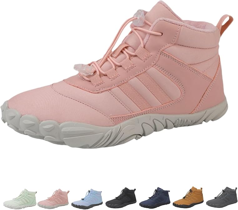 Grounded Barefoot Footwear for Women Men Neuropathy, Hike Barefoot Shoes for Women Men, Winter Barefoot Shoes Wide Toe Non-Slip Boots