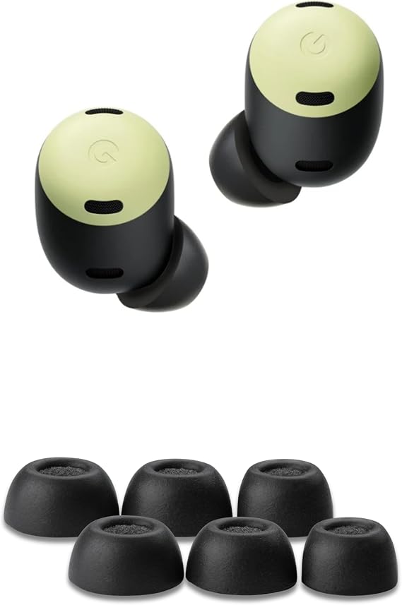 Comply Memory Foam Replacement Ear Tips Designed, Black, Medium