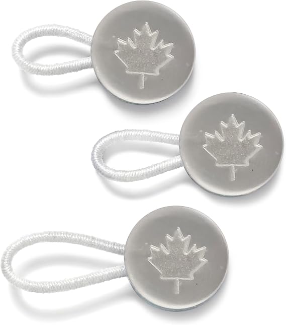 COCHIC Shirt Collar Button Extender with Cufflinks Set (White Maple Leaf)