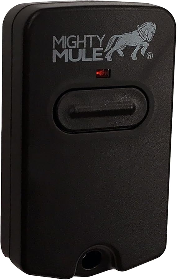 Mighty Mule Single Button Gate Opener Remote (FM135) , Black | Wireless Access Control, Automatic Gates, Reliable, Easy-to-Use