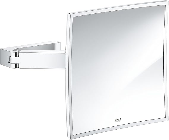 Grohe Selection Cube Wall Mounted Makeup Mirror Chrome - 40808000