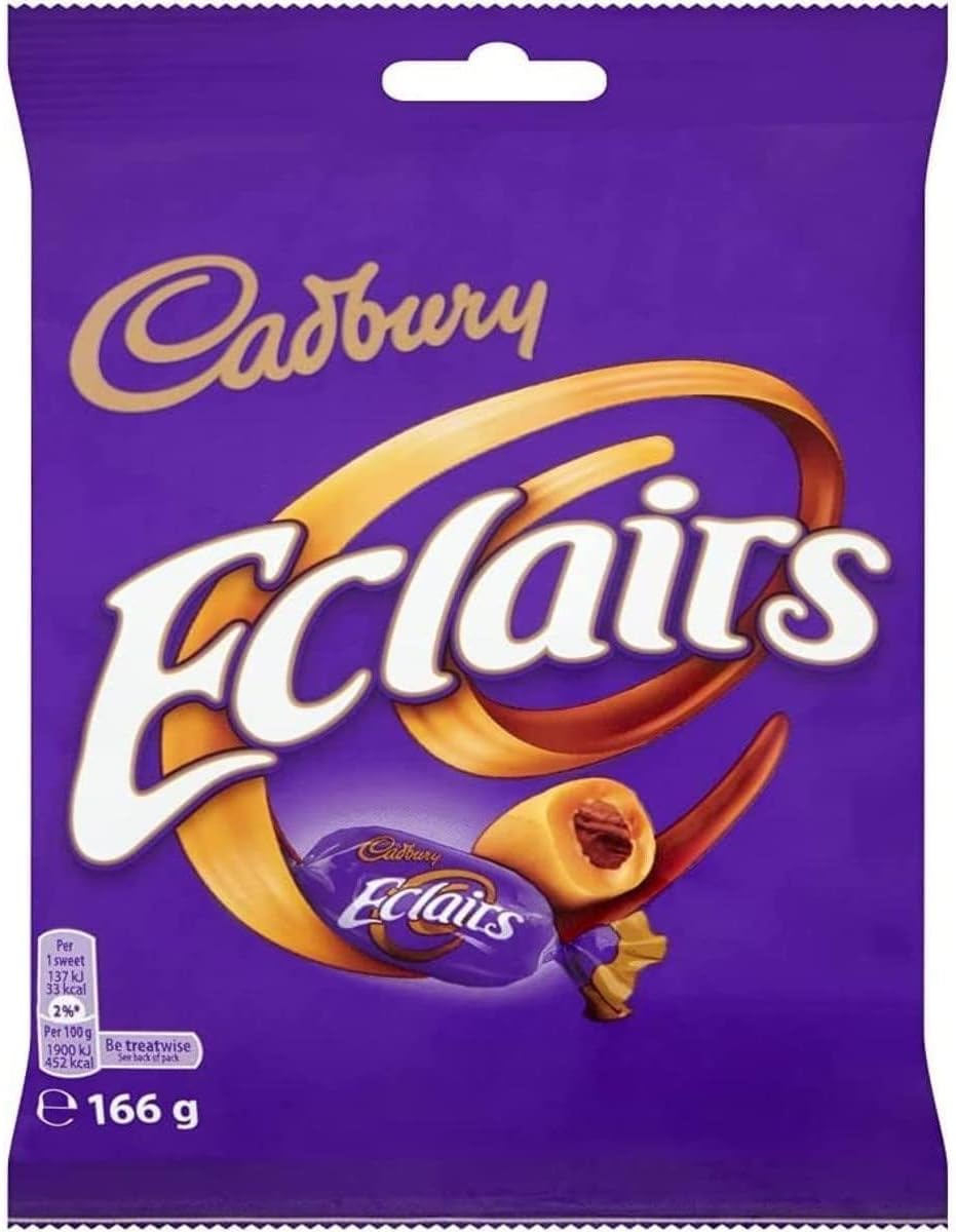 Cadbury Eclairs Classic Chocolate Bag, 166 g