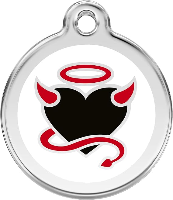 Red Dingo Personalized Devil Pet ID Dog Tag (Medium)