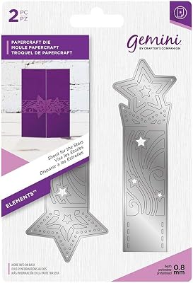 Crafters Companion GEM-MD-ELE-SFTS Gemini Elements Wrap Die for Cardmaking & Crafting-Shoot for The Stars, One Size, Multicoloured