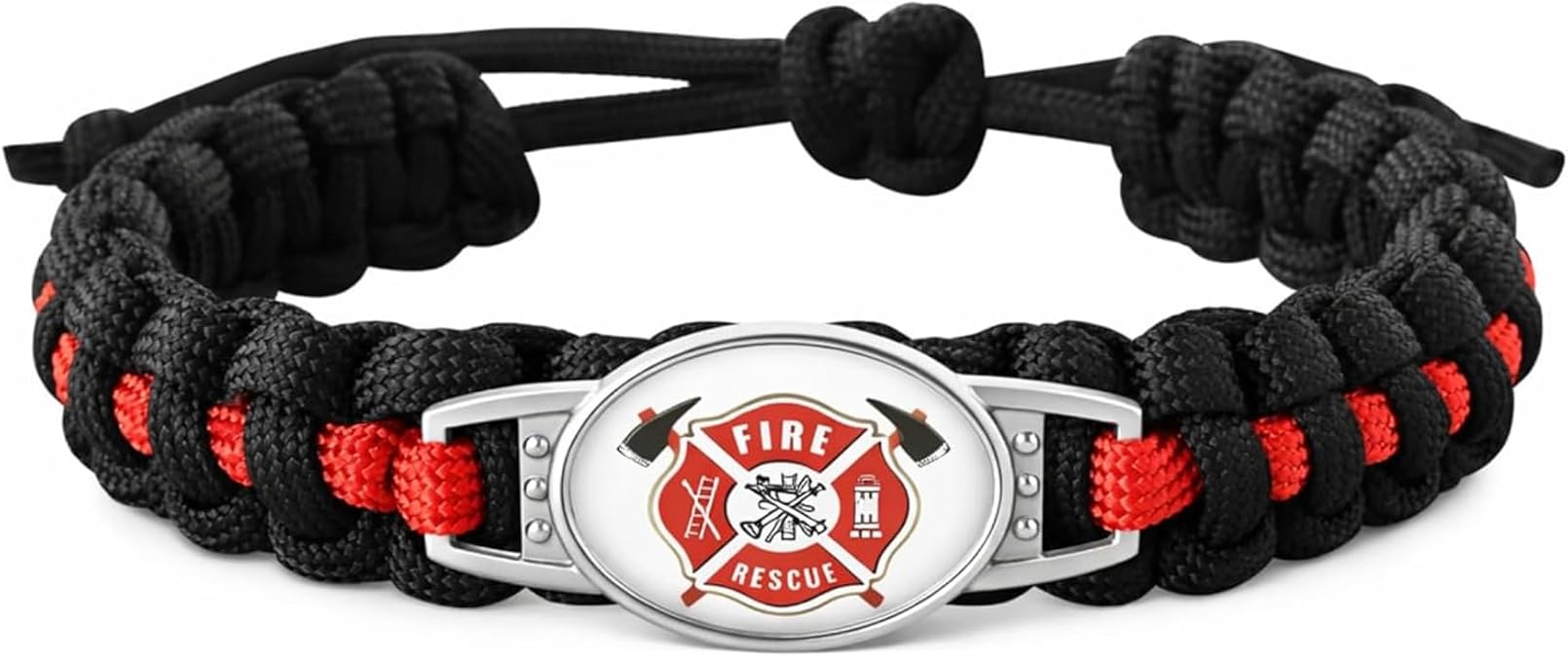Infinity Collection Firefighter Bracelet, Firefighting Bracelet, Firefighter Paracord Gift for Firefighter or Firefighter Wife