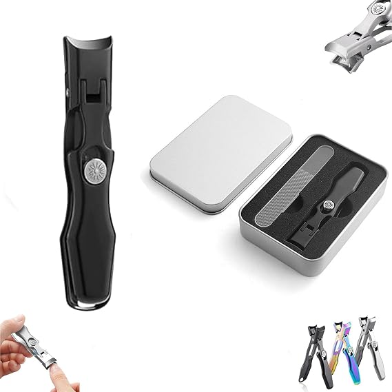 Ultra Sharp Stainless Steel Nail Clippers, Comfort Clip Nail Clipper, Portable Sturdy Fingernail and Toenail Clipper Cutters