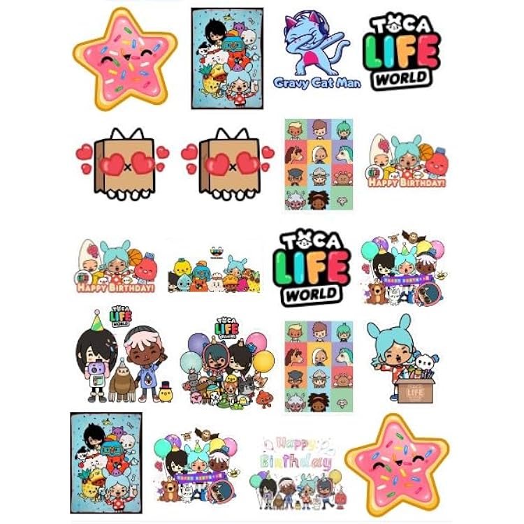 20 Pcs Value Pack Toca Decal Boca Sticker World Waterproof Vinyl Aesthetic SUV Truck Colorful Laptop Bike Car Luggage Skateboard Water Bottle Guitar Windows Bumper Tumbler