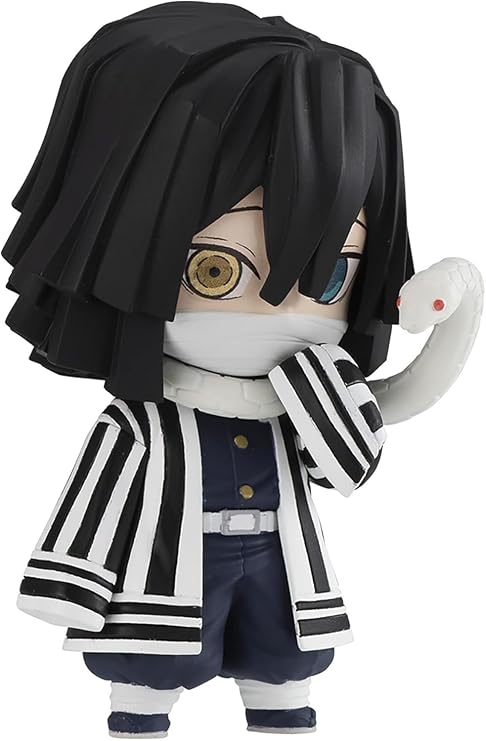 Bandai Chibi Masters VE78436 8cm Iguro Demon Slayer Obanai Anime Figure Demon Slayer Anime Manga Collectible Figures Great Anime Gifts Bandai Anime Figures