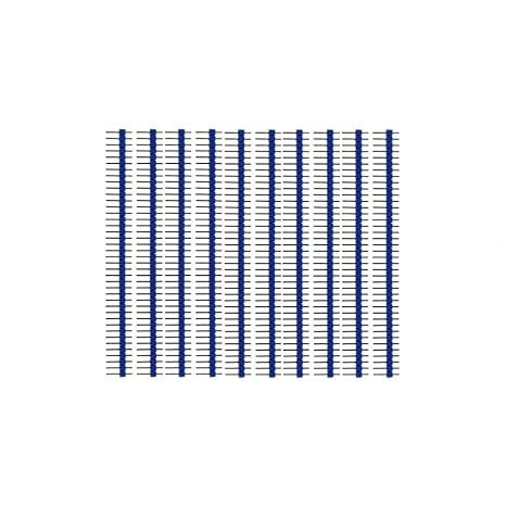 10pcs 40 Pin 1x40 Single Row Male and Female 2.54 Breakable Pin Header PCB Connector Strip for Ardu/*ino DIY Kit(Male Blue)