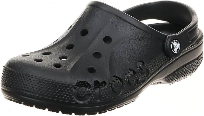 Crocs Unisex Mens Womens Baya Clogs Sandals Beach Summer Slip On Shoes - Black - M5/W7