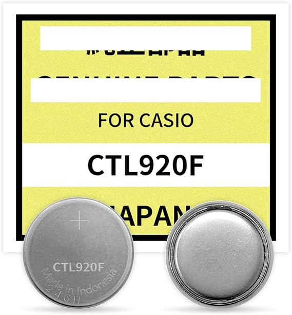 CTL920F Battery, Solar Rechargeable Battery Replacement Compatible with Watch Cell Casio for Panasonic CTL920