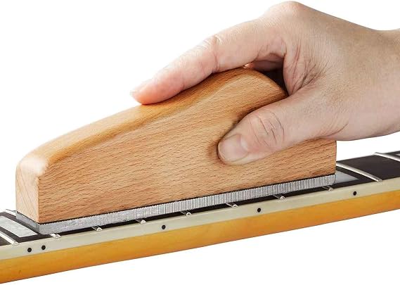 6 Inch Guitar Fret Leveling File, Hardwood Guitar Fret Crowning End Level File Sanding Leveling File Guitar Tools