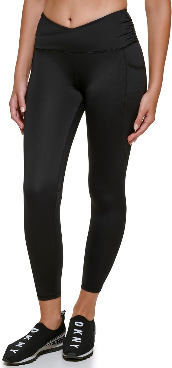 DKNY Womens Seamless High Waisted Tummy Control Leggings