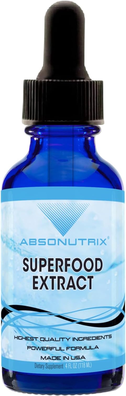 Superfood Extract 390 mg, 4 Oz Liquid, 302 Servings, Made in USA, Quick Absorption, Quality Potent Ingredients, Non-GMO, GMP Certified, Cruelty-Free Products