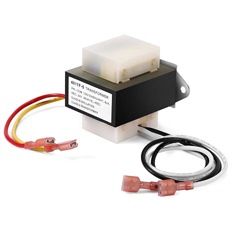 46-24124-06 HVAC Transformer 40 VA 120/24V | Replacement for Furnace 46-24124-06 BE161640GDD 29M7101,120V to 24V AC HVAC Furnace Transformer Channel 2 Hole Mount