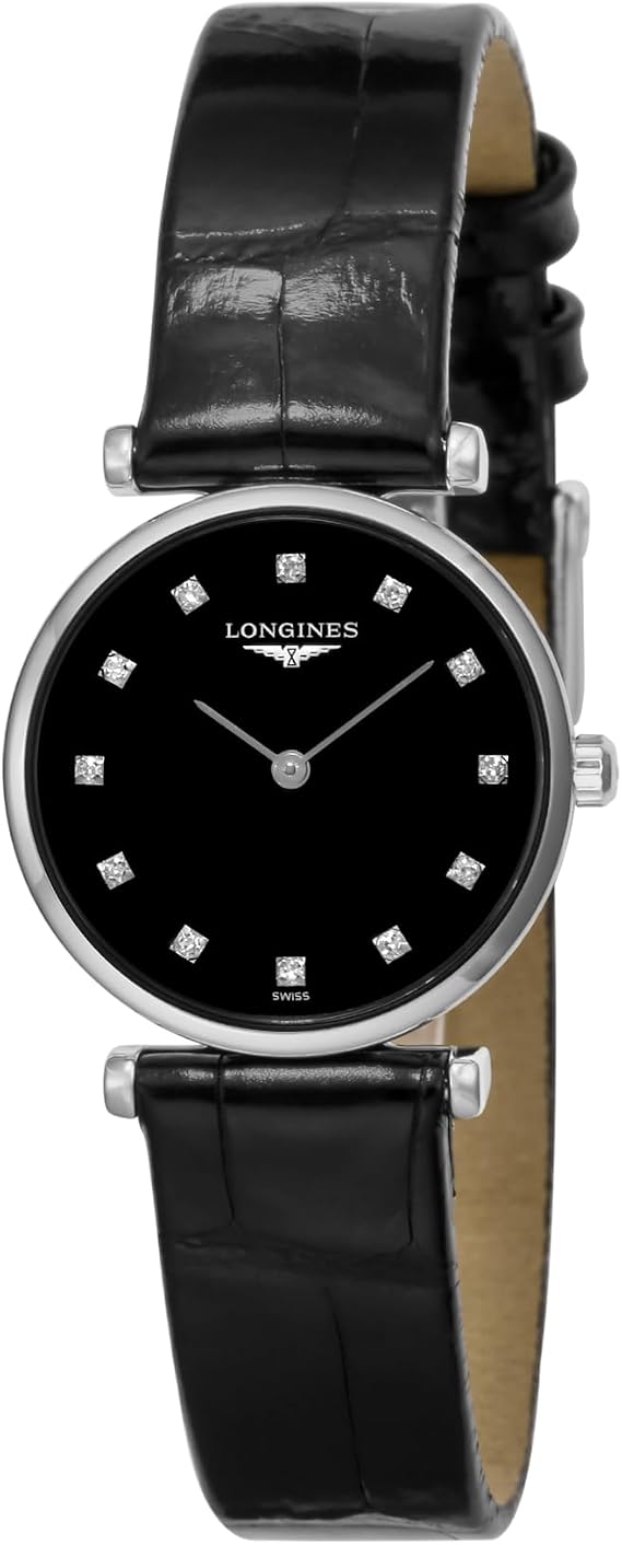 LONGINES Women's Watch Longines La Grande Classique L4.209.4.58.2 Quartz Daily Life Waterproof Sapphire Glass Black Dial Stainless Steel