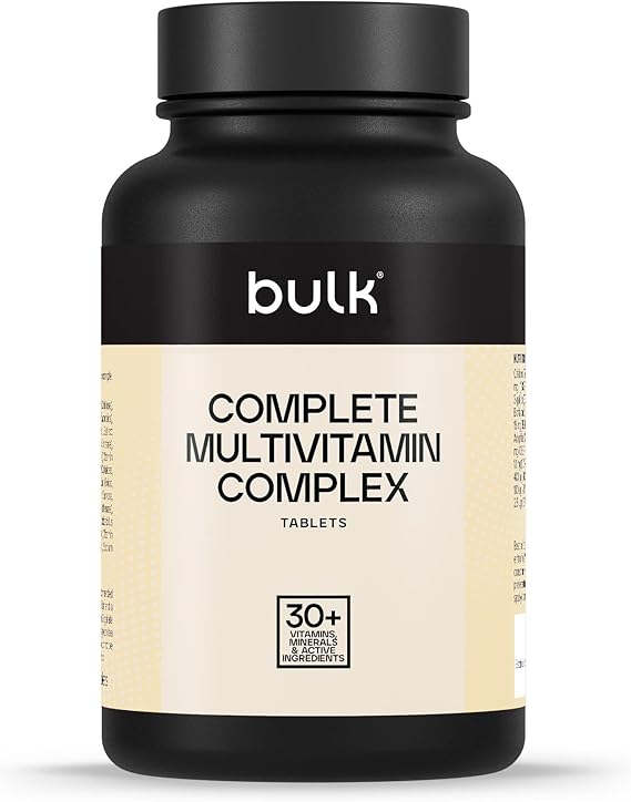 Bulk Complete Multivitamin Complex Tablets, 30 Vitamins, Pack of 90 | Minerals & Other Active Ingredients, 90 Servings