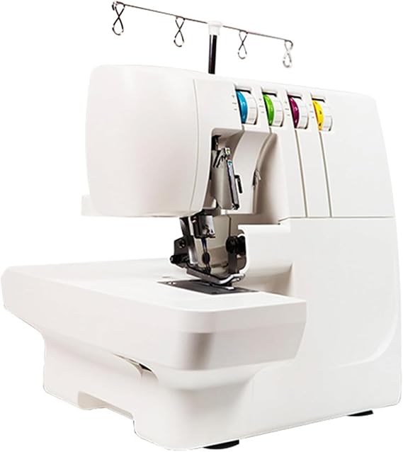 Multifunctional Overlock Sewing Machine, 4-Thread Overlock Sewing Machine, Knitting Quantity: 2/3/4 Types, Speed: 1300 Stitches/min, Presser Foot Lifting Height: 5.2-5.5mm, for Sewing