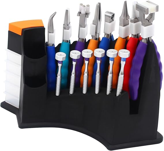 14pcs Optical Eyeglass Repair Tool Kit, Optician Optical Tools Kit Eyeglasses Repair 6 Pcs Screwdrivers 8Pcs Pliers, Non-Slip Grip, for Eyeglass, Watch, Computer, Laptop, Phone