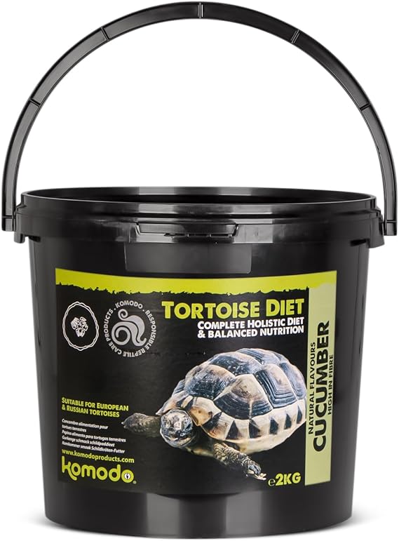 Komodo Tortoise Food Cucumber 2kg | High-fibre grazing food for Hermann, Horsfield & Mediterranean tortoises – natural, low protein, feed with fresh greens
