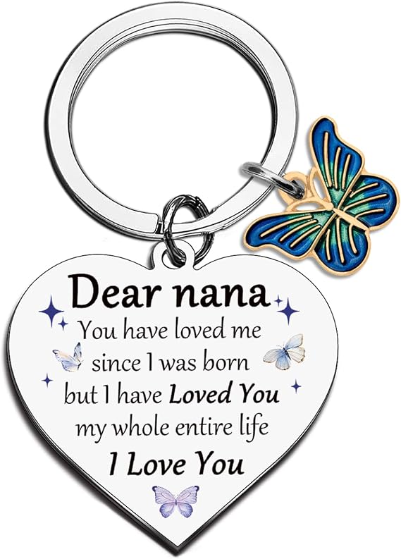 Nana Keychain Nana Gifts from Granddaughter Grandson Nanas Merch