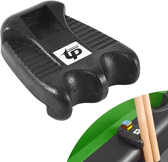 Pool Cue Holder,2 Cue Portable Pool Stick Holder for Table,Portable Billiard Cue Rack with Chalk Holder, Mini Pool Cue Holder Claw, Non-Slip Stick Holder for Pool Cues