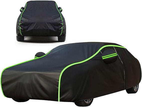 Car Cover Outdoor for BYD F0(343,5x163x146,5cm),Dustproof, waterproof, rainproof, anti-aging, scratch-resistant, four seasons, side door